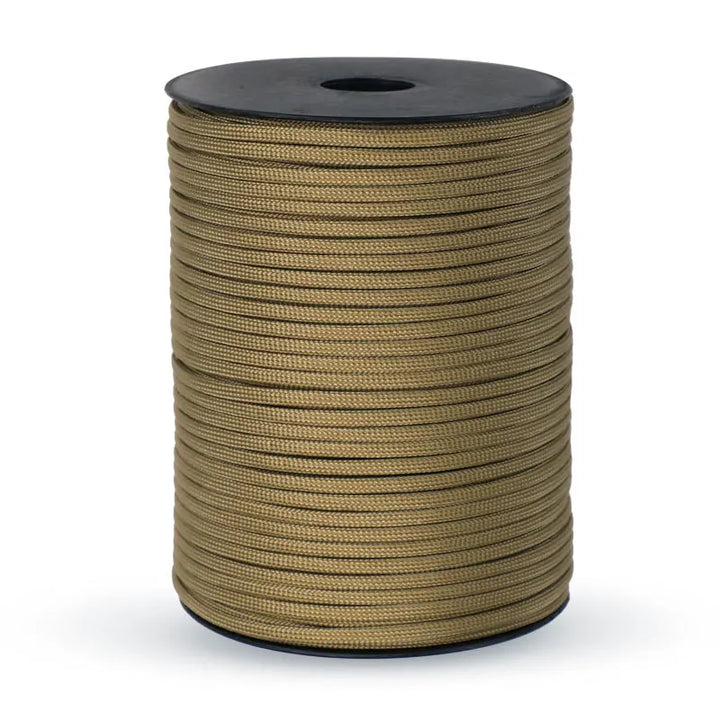 Versatile 9-strand 550 paracord for outdoor recreation, camping, hiking, crafts, and emergency gear.