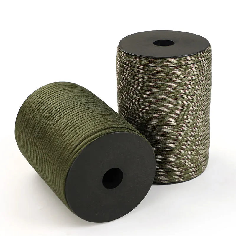 Unisex 9-strand 550 paracord, a durable utility rope for outdoor survival, camping, hiking, and gear.