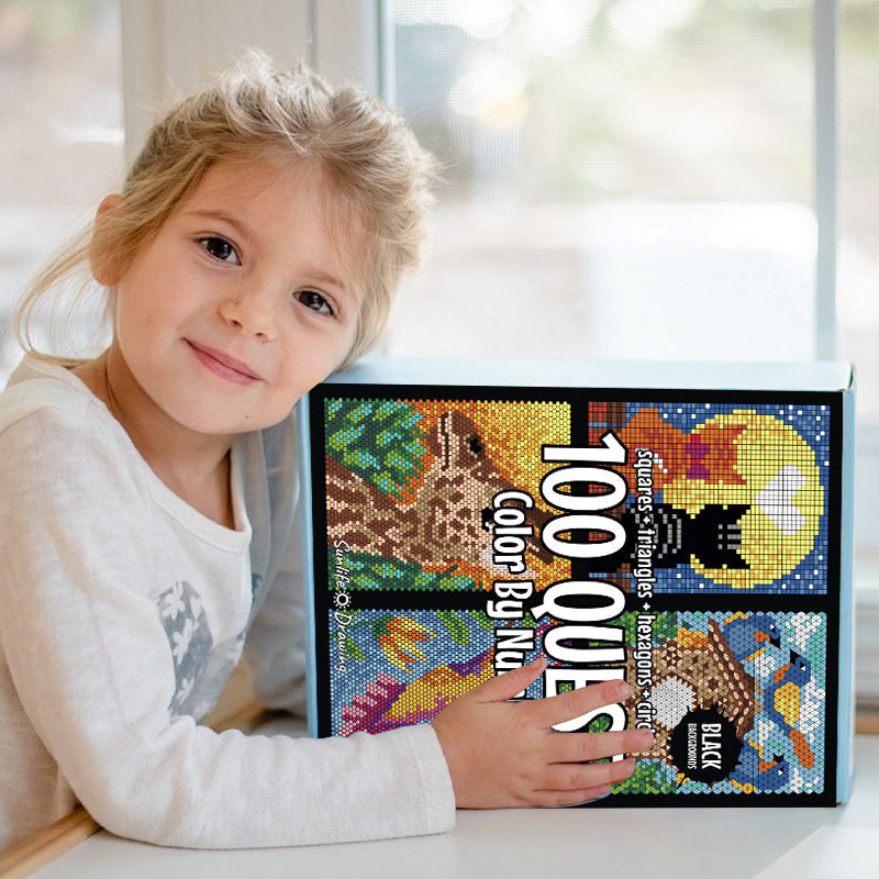 High-quality adult activity book & watercolor pencils kit for artistic exploration