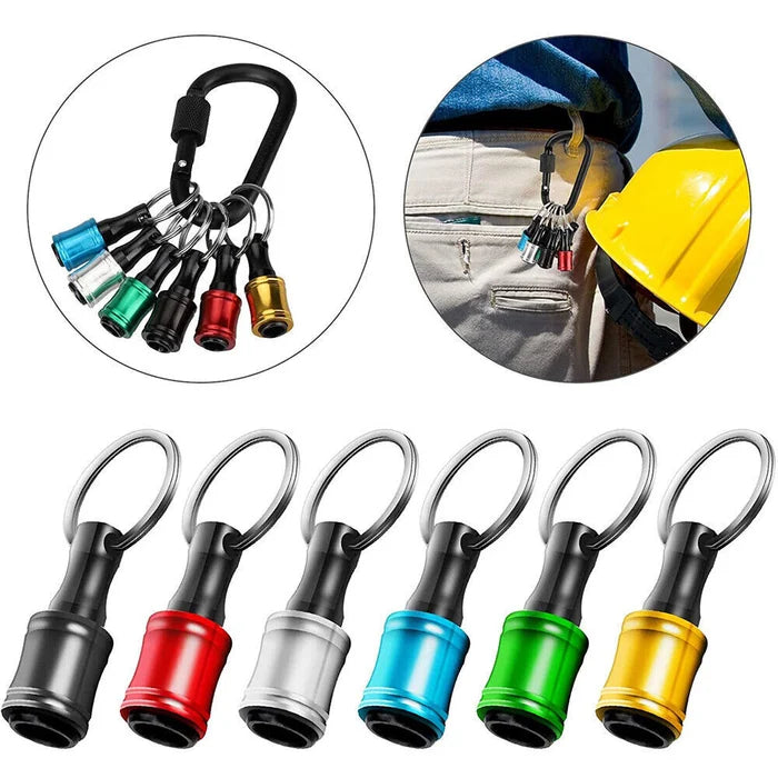 Unisex quick release hex bit holder carabiner, an essential for robust tool organization.