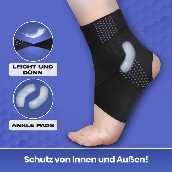 Protective ankle gear for football & soccer. Reduces risk of injury.