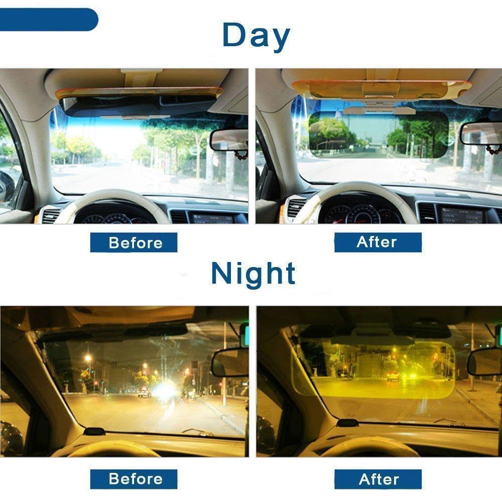 Adjustable car windshield visor, anti-glare, enhancing driving visibility and reducing eye strain.