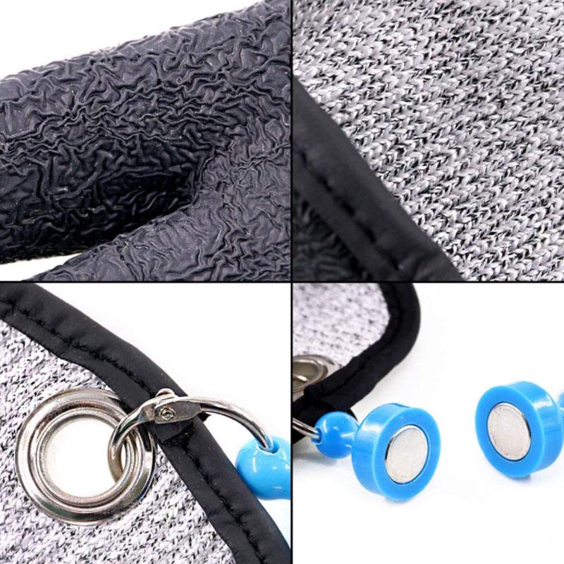Waterproof anti-puncture fishing glove, magnetic release, for anglers, outdoor use