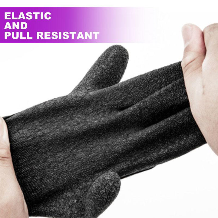 Waterproof fish handling glove, magnetic wrist clip, unisex design, durable material