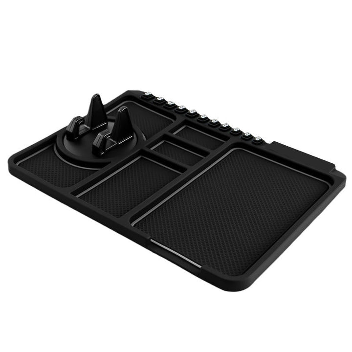 Automotive dashboard phone and storage pad, anti-skid design for safe driving experience