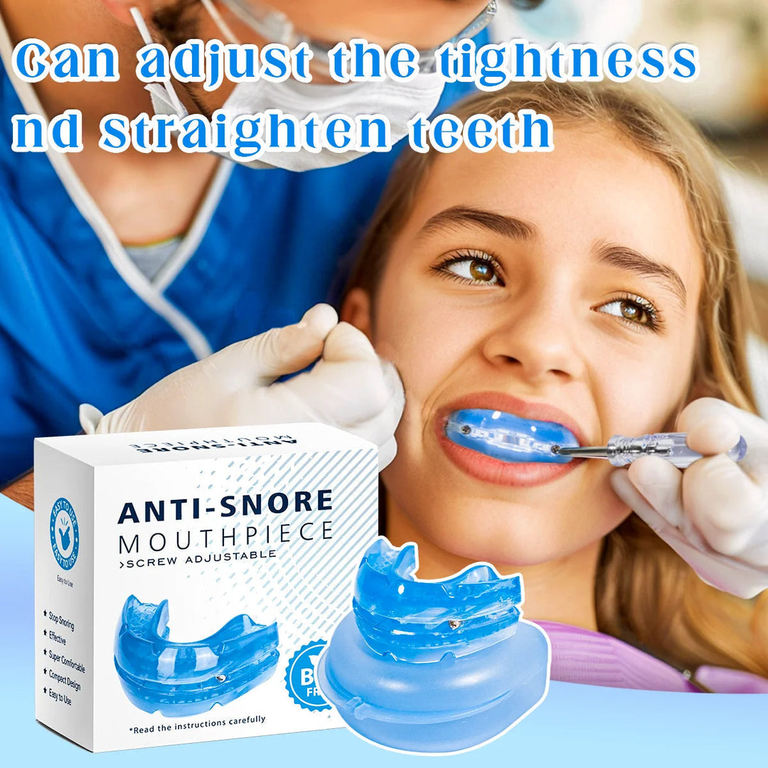 Comfortable unisex night guard for snoring relief. Custom-fit anti-snore dental device ensures restful sleep & oral comfort.