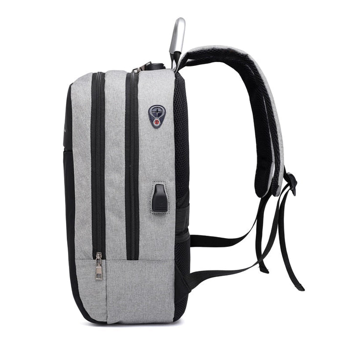 Water-resistant anti-theft backpack repelling water droplets. Durable SafeCarry daypack for all weather travel & commute.