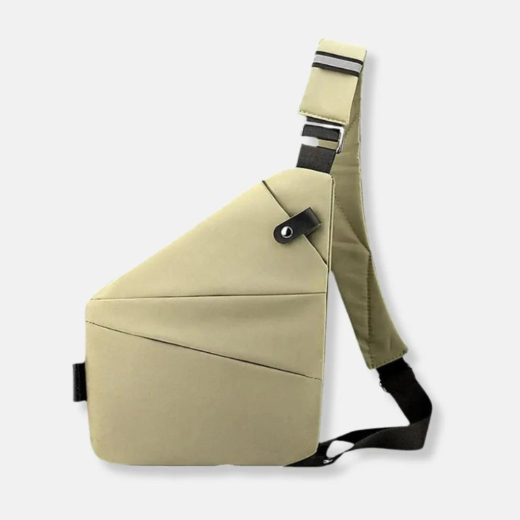 Hardshell anti-theft crossbody, providing robust protection for electronics & secure travel.