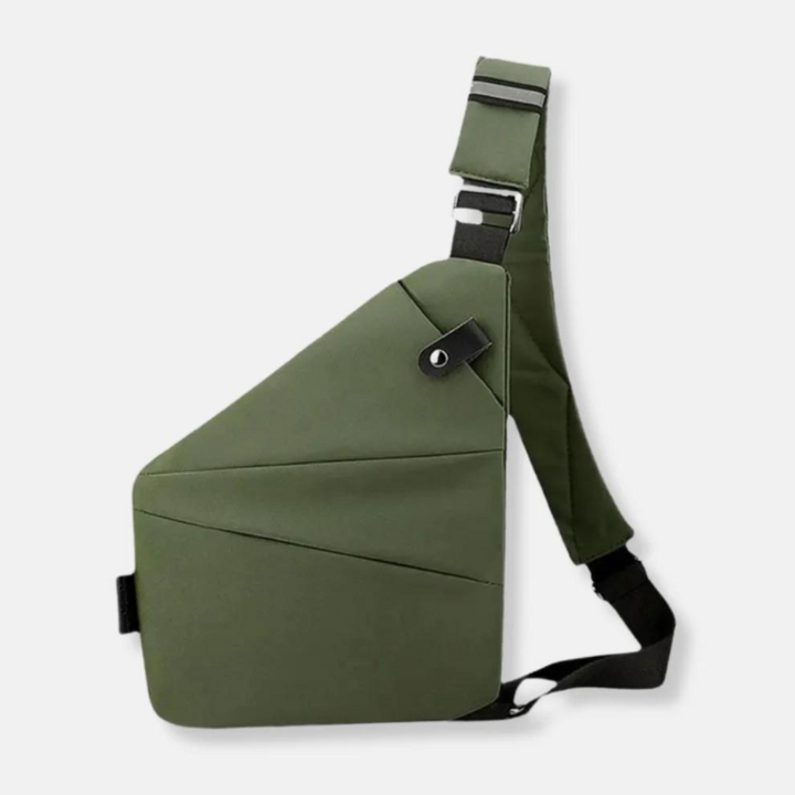 Durable nylon anti-theft travel bag, designed for lightweight carrying & secure organization.