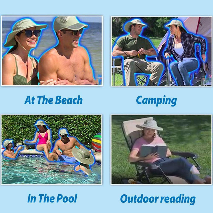 Foldable Arctic Cooling Sun Hat, a portable and adjustable headwear option providing excellent sun protection for all.