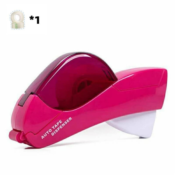Heavy-duty automatic tape dispenser with safety cutter, built for frequent use in offices.