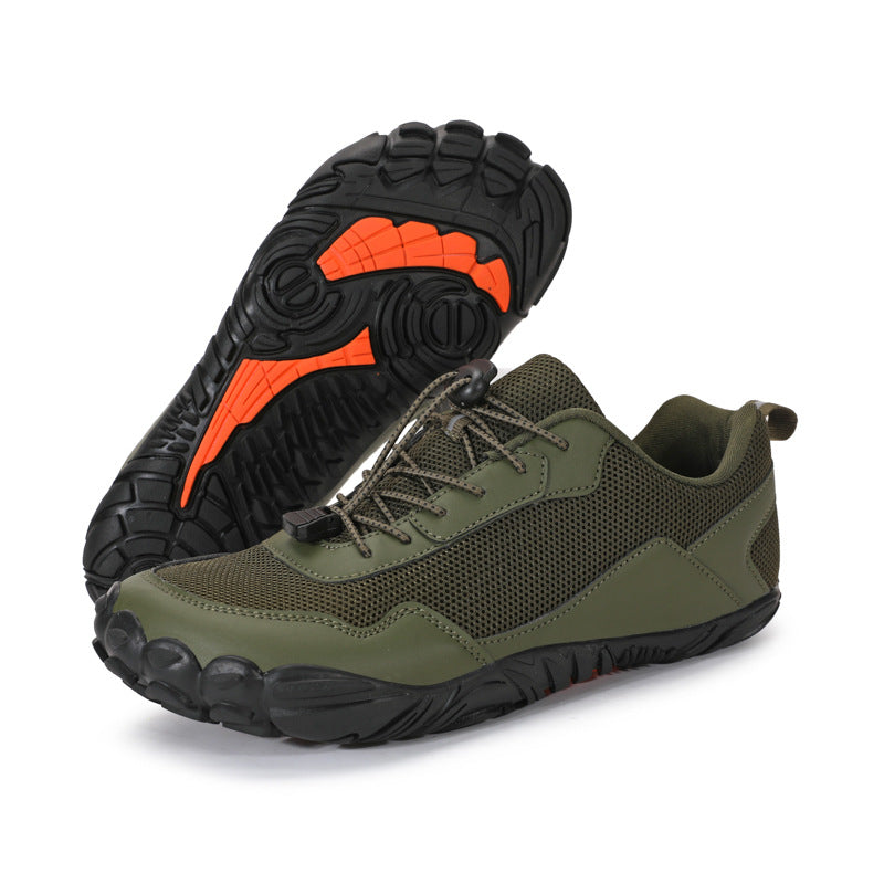 Barefoot feel orthopedic hiking shoes with zero drop, wide toe box, and natural fit for ultimate comfort.