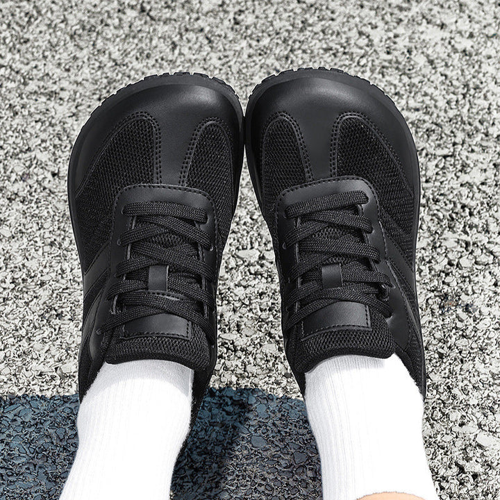 Wide toe box barefoot shoes, non-slip, perfect for healthy walking & outdoor adventures.