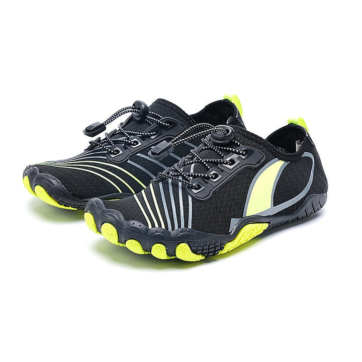 Versatile barefoot water shoes, perfect for beach & travel. Quick-drying & supportive.