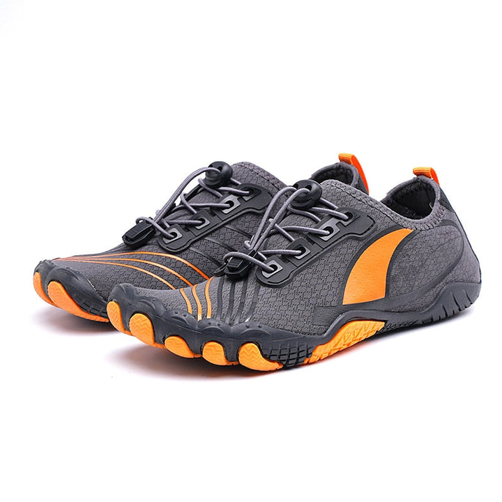 Barefoot-feel water shoes with quick-dry design for beach & river. Athletic & travel-friendly.