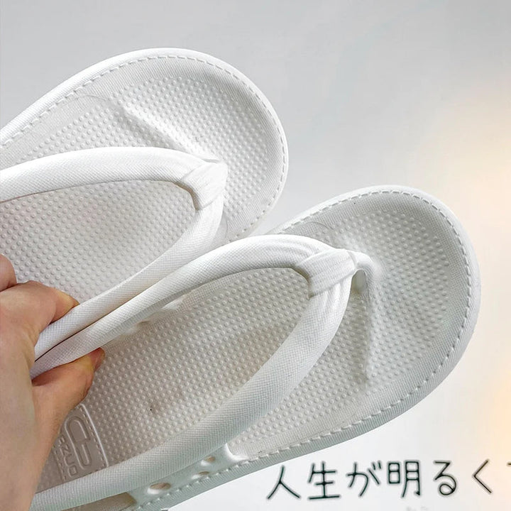 Unisex Beach Pool Slide Sandals in a clean white, versatile EVA footwear for daily wear
