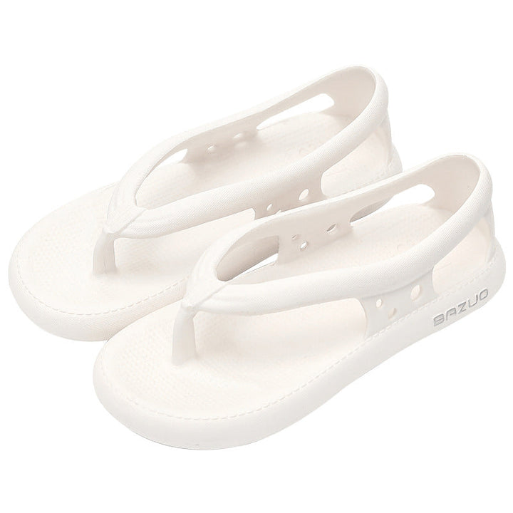 Unisex Beach Pool Slide Sandals in a neutral grey, practical and comfortable summer shoes
