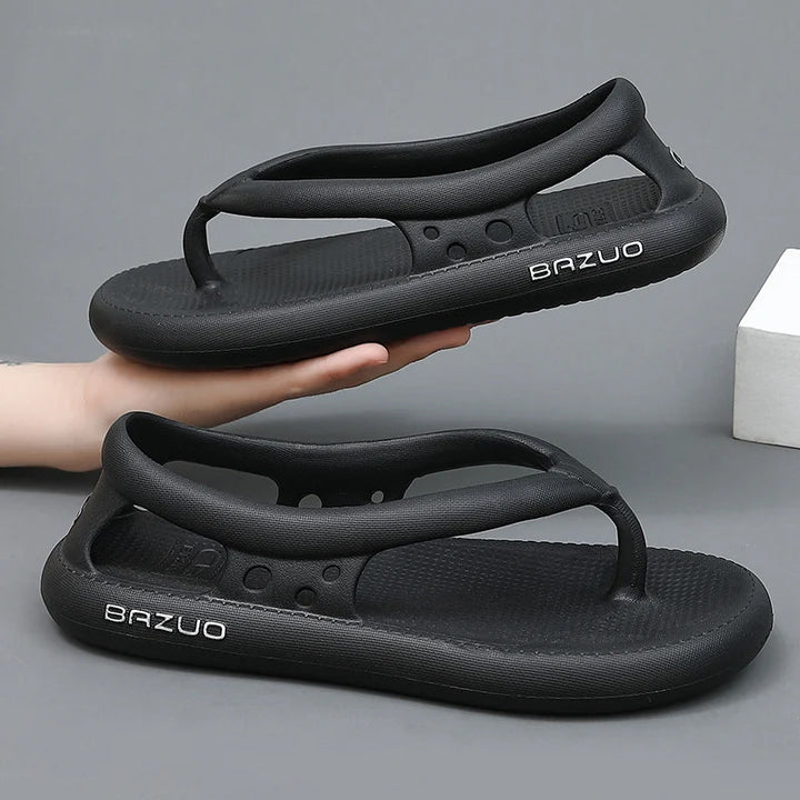 Stack of Unisex Beach Pool Slide Sandals in various colors, ideal for pool slippers
