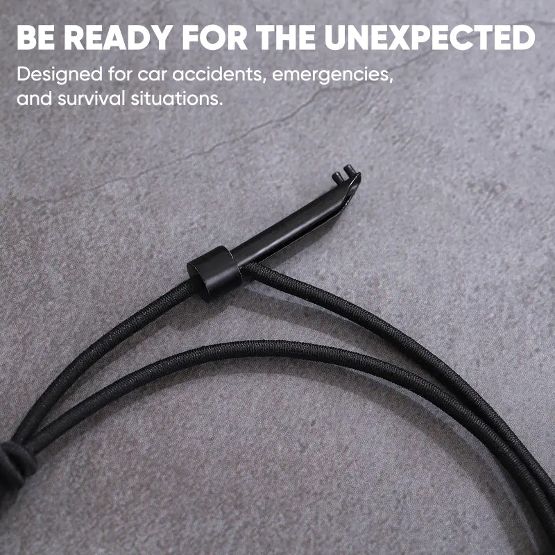 Unisex accessory for preparedness: Emergency window breaker bracelet in a compact design