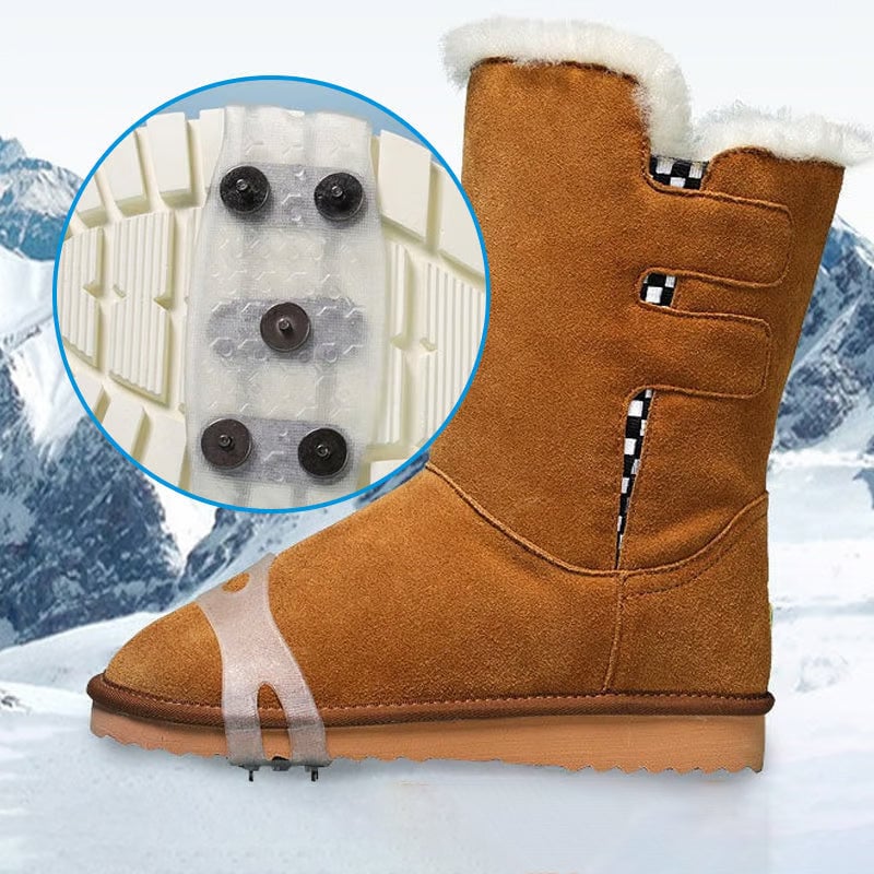 Unisex ice grippers, ideal for walking on slippery winter surfaces and snow
