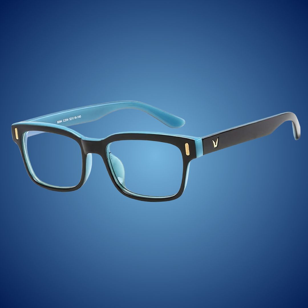 Unisex digital eyewear offering eye strain relief and sleep aid for screen users.