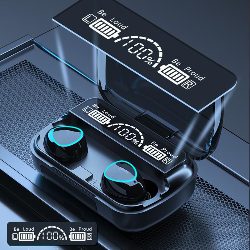 Close-up of a single wireless earbud, showcasing its compact, ergonomic design for comfortable fit