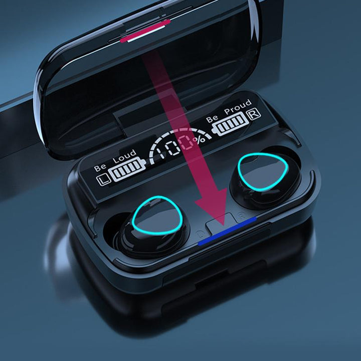 Person jogging while wearing unisex wireless earbuds, demonstrating secure fit for active lifestyles