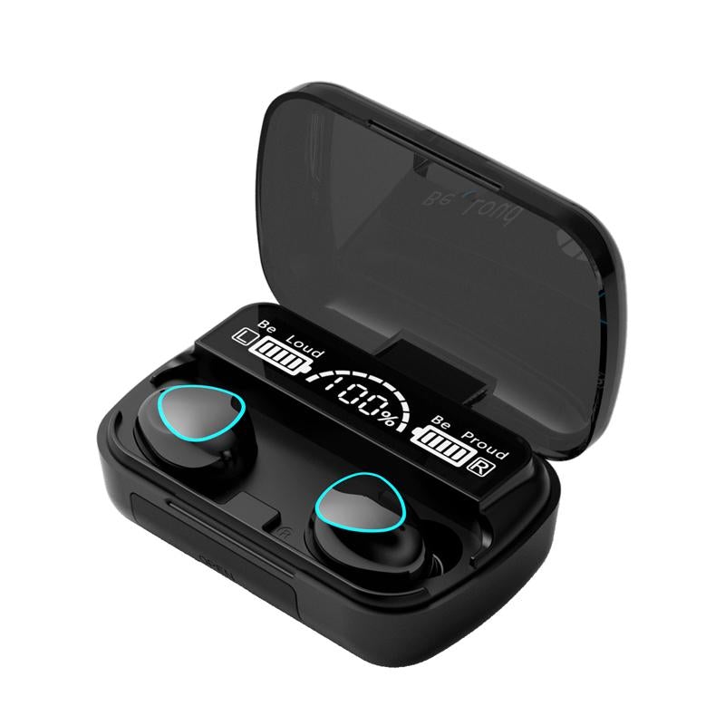 Compact Bluetooth earbuds, designed for ultimate portability and on-the-go audio convenience