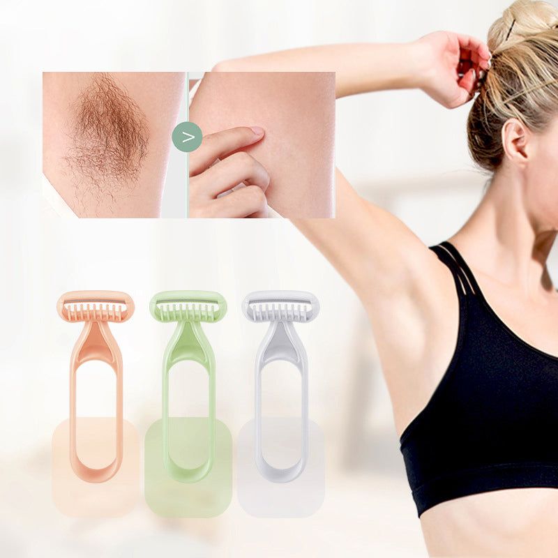 Compact and portable unisex body hair trimmer for on-the-go grooming needs