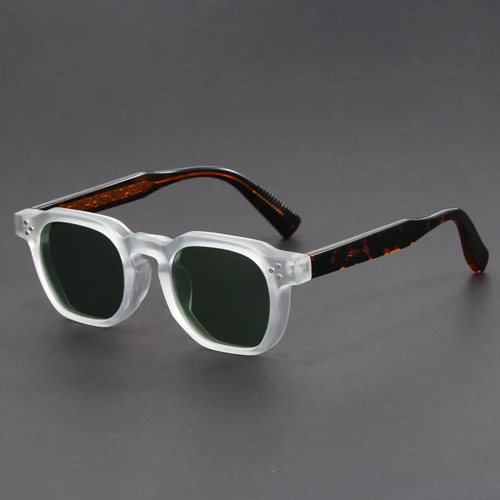 Unisex bold square sunglasses, a key fashion accessory for UV protection and a modern look.