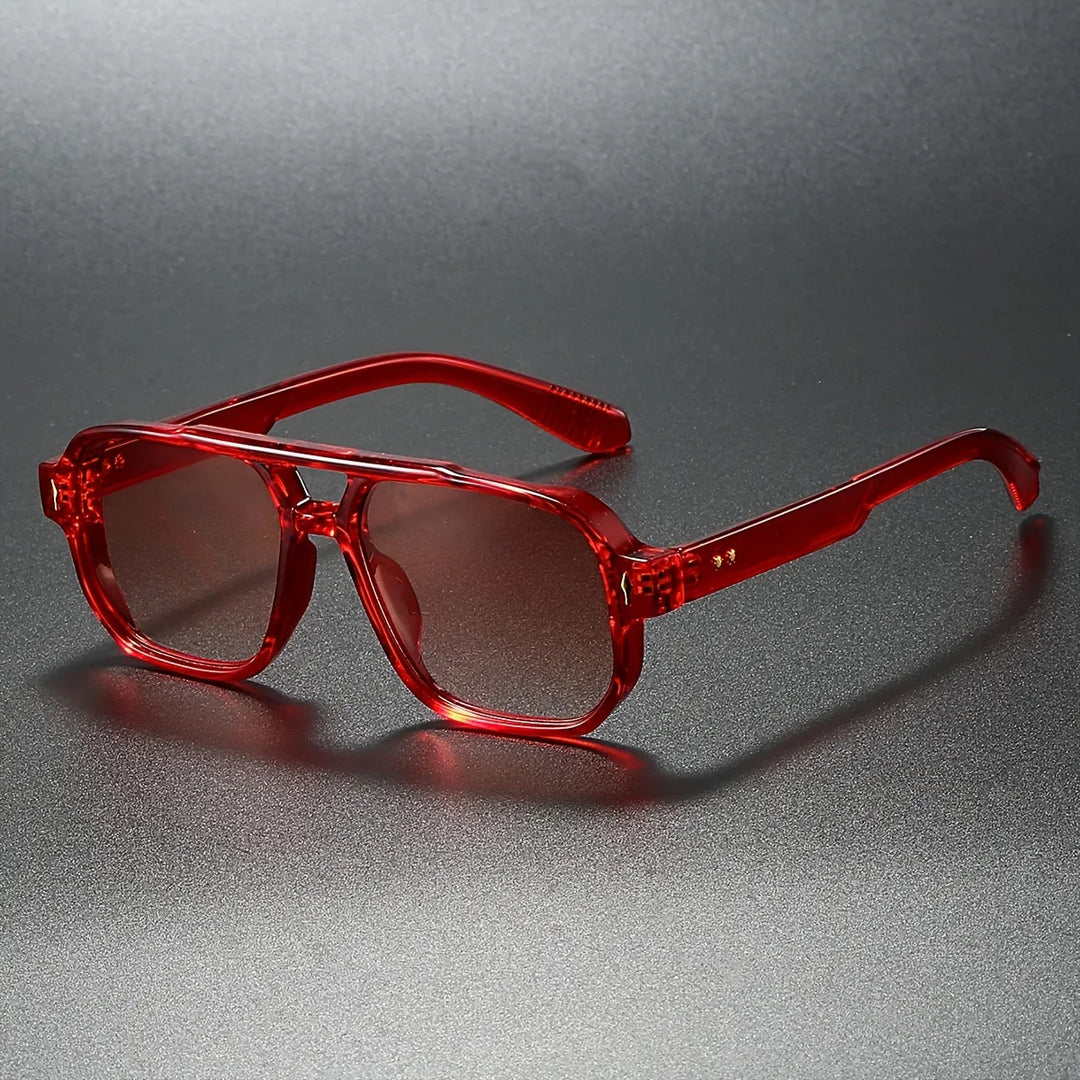 Rectangular UV400 sunglasses for men and women, modern eyewear accessories