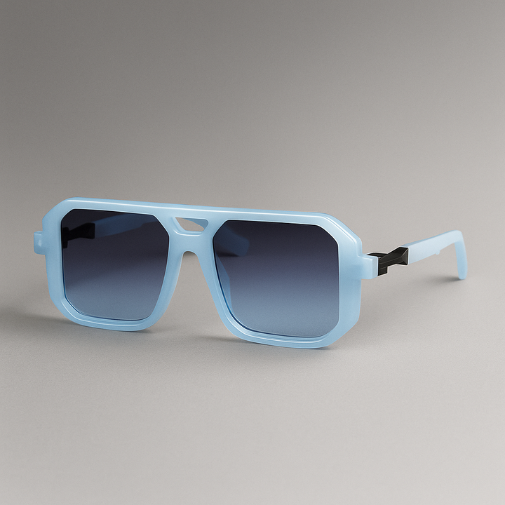 Bold unisex square sunglasses, sleek design, ideal for sun protection and modern style