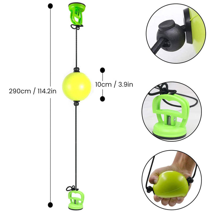 Portable boxing reflex ball with headband, ideal for improving speed, agility & reaction time