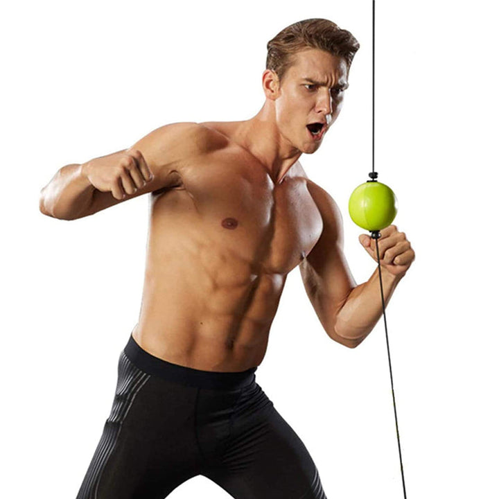 Close-up of a boxing reflex ball, perfect equipment for developing quick boxing reflexes