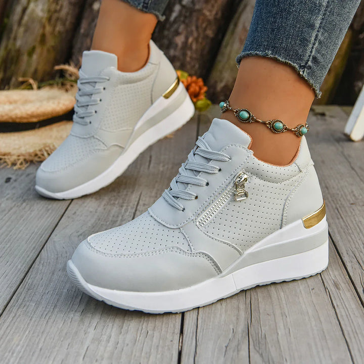 Unisex everyday shoes: breathable, lightweight, and comfortable sneakers with a practical zip closure
