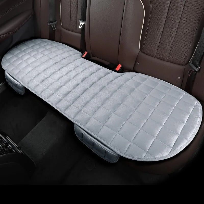 Plush universal fit car backseat cushion, a luxurious auto accessory for comfortable travel.