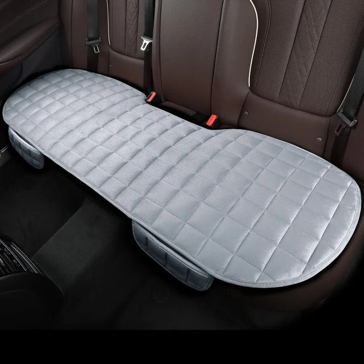 Plush universal fit car backseat cushion, a luxurious auto accessory for comfortable travel.
