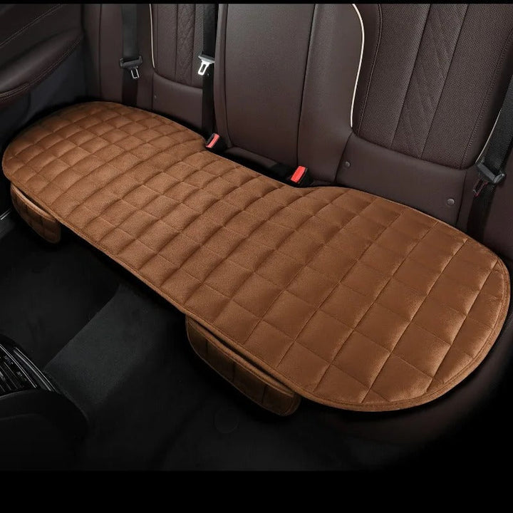 Universal fit car backseat cushion & cover, adding comfort, luxury, and seat protection to any auto interior.