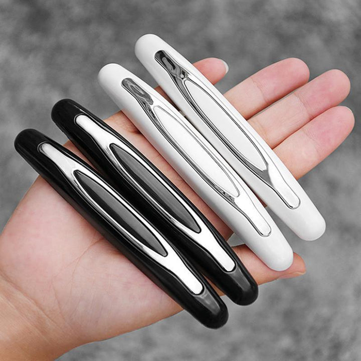 Unisex Car Door Edge Protector Strips, black, anti-scratch car accessory set, 4 PCs for vehicle care