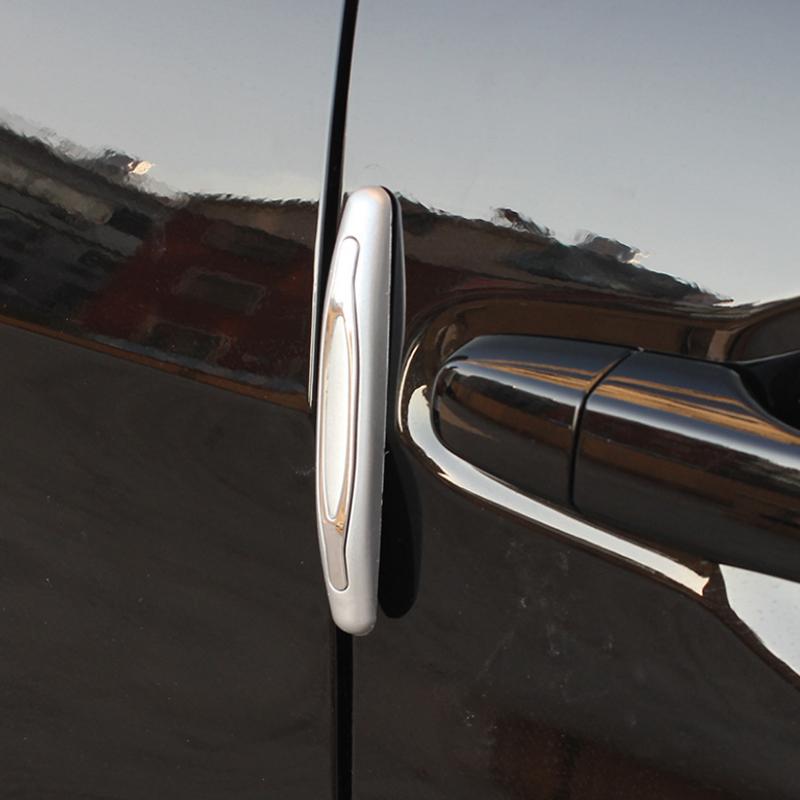 Automotive car accessory: black door edge protector strip, designed for universal fit and anti-scratch