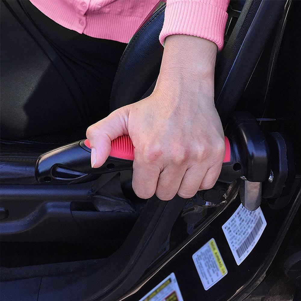 Vehicle emergency tool featuring window breaker, seatbelt cutter for quick escapes and LED flashlight