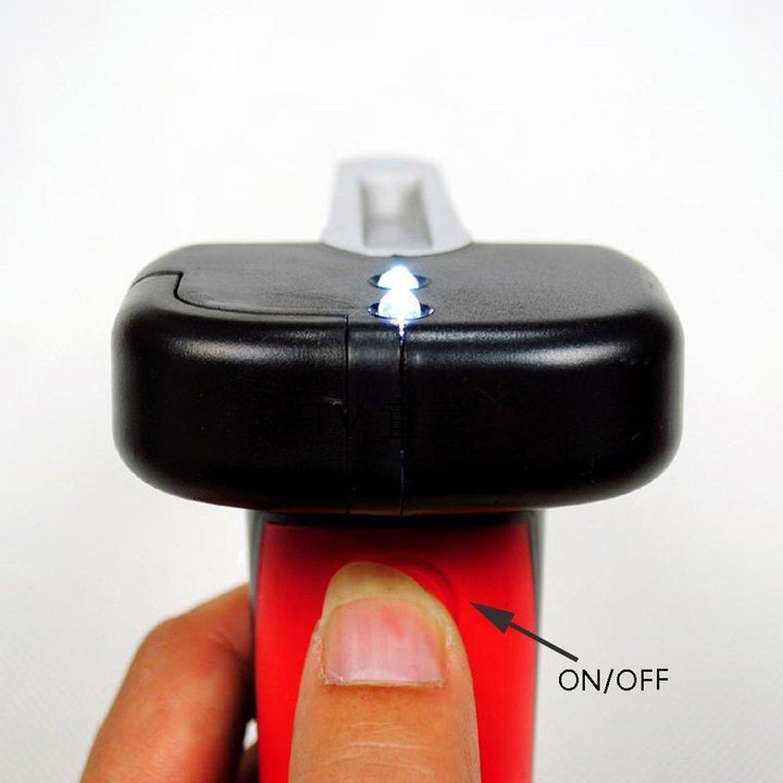 Automotive safety handle with emergency window breaker, seatbelt cutter for quick vehicle exits