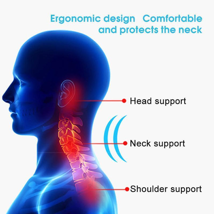Memory foam car travel pillow, universal fit for neck support during long drives
