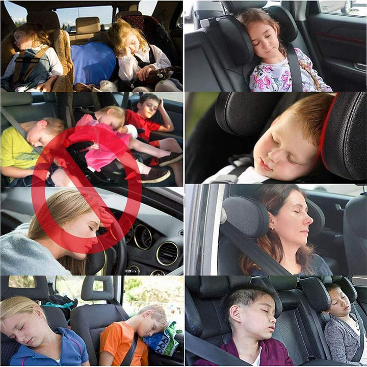 Comfortable car travel neck support pillow, essential auto accessory for long journeys