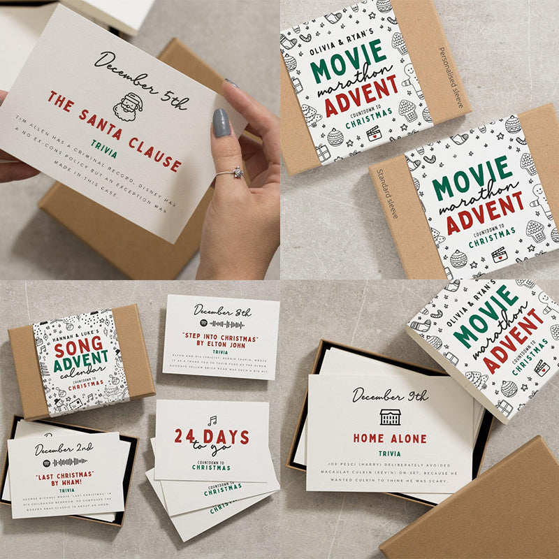 Unisex Christmas Advent Calendar: Holiday Movie & Music Countdown for the festive season