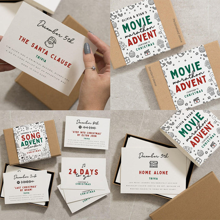 Unisex Christmas Advent Calendar: Holiday Movie & Music Countdown for the festive season