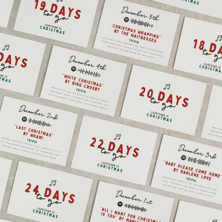 Christmas Advent Calendar featuring holiday movies and music for family countdown fun