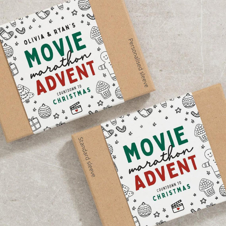 Unisex holiday countdown calendar, perfect for Christmas movie and music lovers