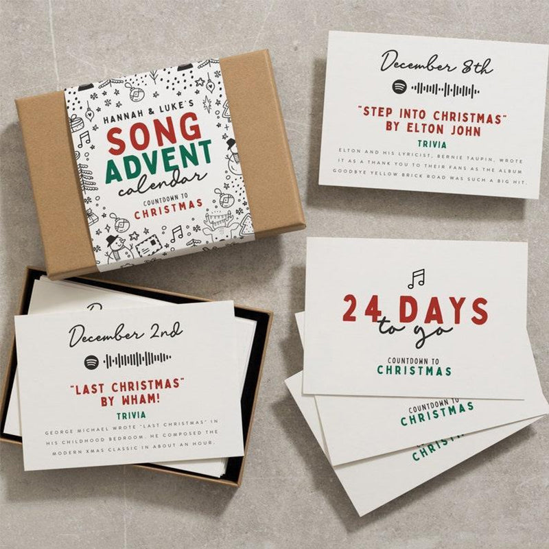 Holiday movie and music Advent Calendar, a fun and festive countdown to Christmas