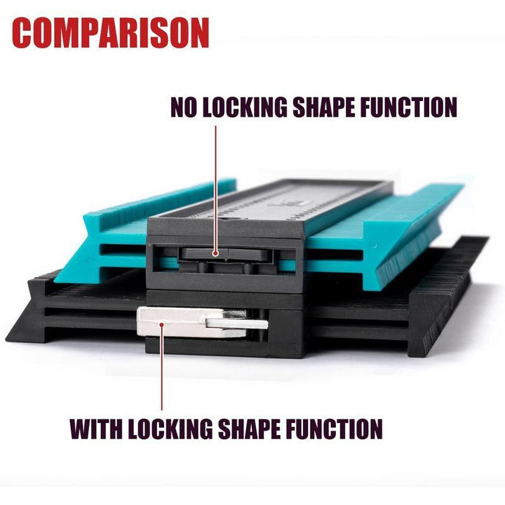 Ergonomic contour tool designed for comfortable handling and efficient shape replication